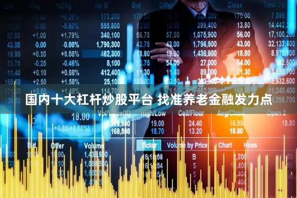 国内十大杠杆炒股平台 找准养老金融发力点